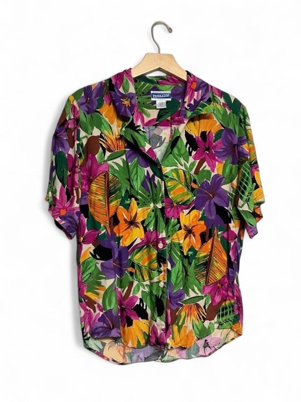 Pendleton island floral button down shirt